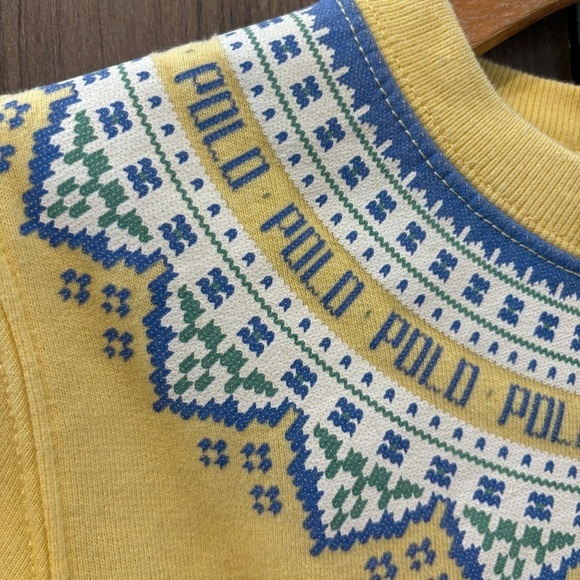 Polo Ralph Lauren Fair Isle Girls sweatshirt size 7 - Picture 5 of 12